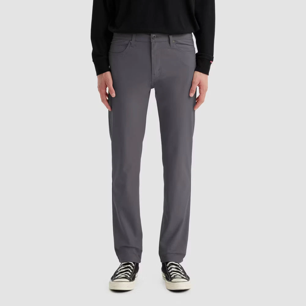 Levi Men 511 Slim Tech Five Pocket Pants - Charcoal Gray 33x30