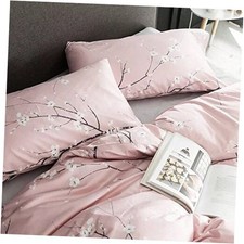 Japanese Oriental Style Cherry Red Blossom Floral branches Print Duvet Quilt