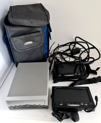 Centurion DVA320S2 Auto DVD Player mit 2 x Bildschirmen Kabel Tasche Original