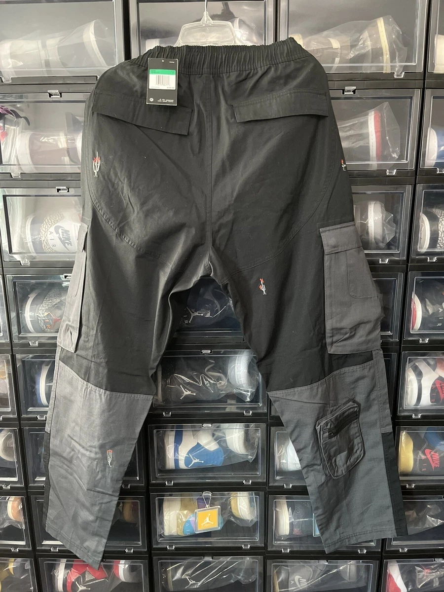 Cactus Jack Travis Scott Jordan Cargo Pant Black Size XL Brand New