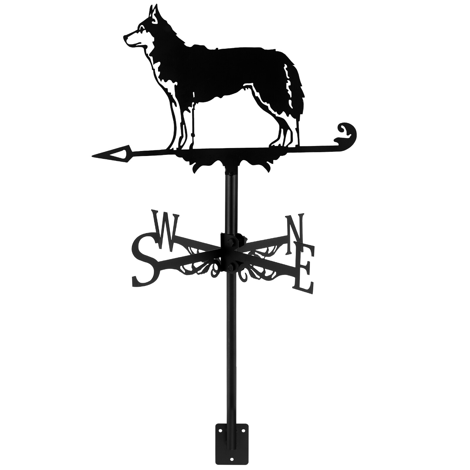 Dog Weather Vane Metal Animal Weathervanes Decoration Creative Vintage