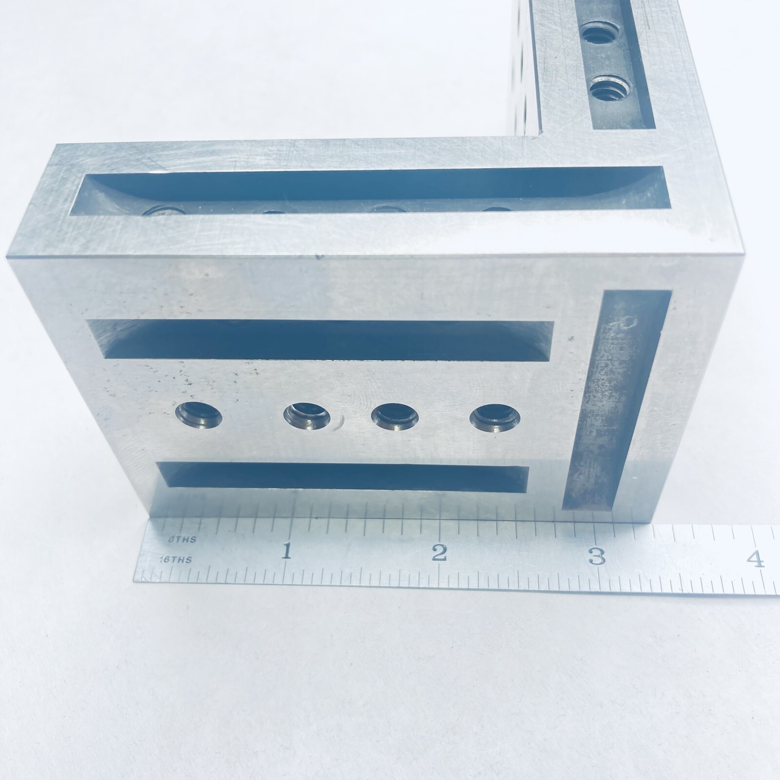 Angle Block Hardened & Ground - Machinist Made 2-1/2 x 3-3/8 x 3-7/8 H - USA