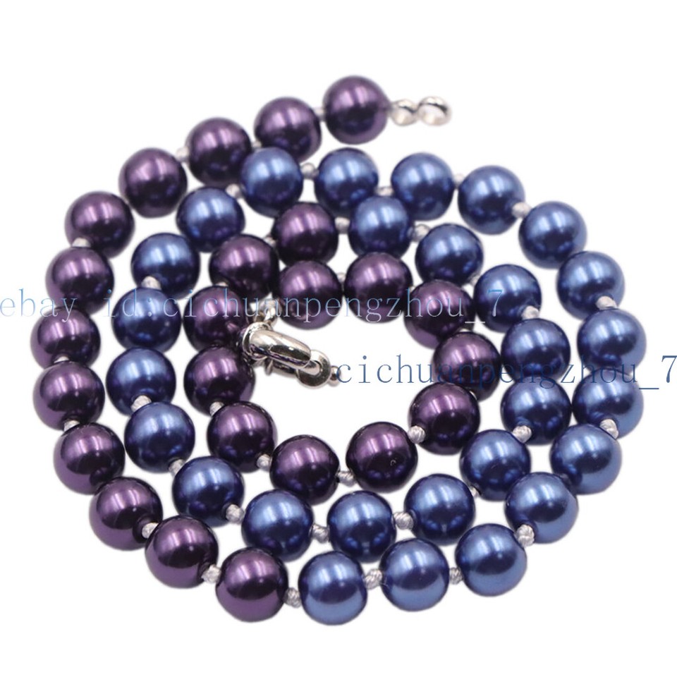 8mm Multicolor South Sea Shell Pearl Round Beads Jewelry Splice ...