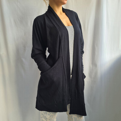 Muka Va Made in Finland 85% Wolle 15% Seide Strickjacke Einheitsgröße leicht ...