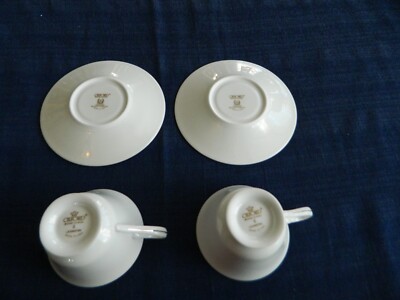 Lenox Oxford Fine Bone China LEXINGTON, (2) Teacups and Saucers 17