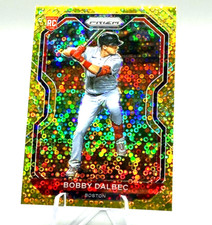 2021 Panini Prizm #64 BOBBY DALBEC  /10 Refractor Rookie Gold Donut Circles RC