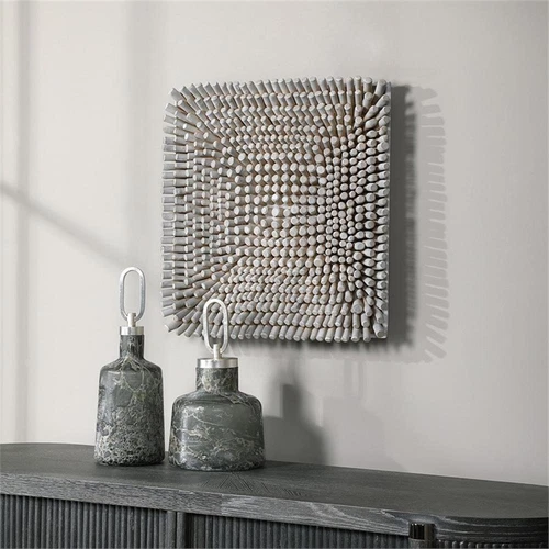 Uttermost Portside Coastal Wood Wall Panel in Brown and Woodtone - Picture 6 of 8