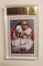 Matt Ryan 2008 Upper Deck Heroes Blue Auto BGS 10 Gem Mint Boston College 