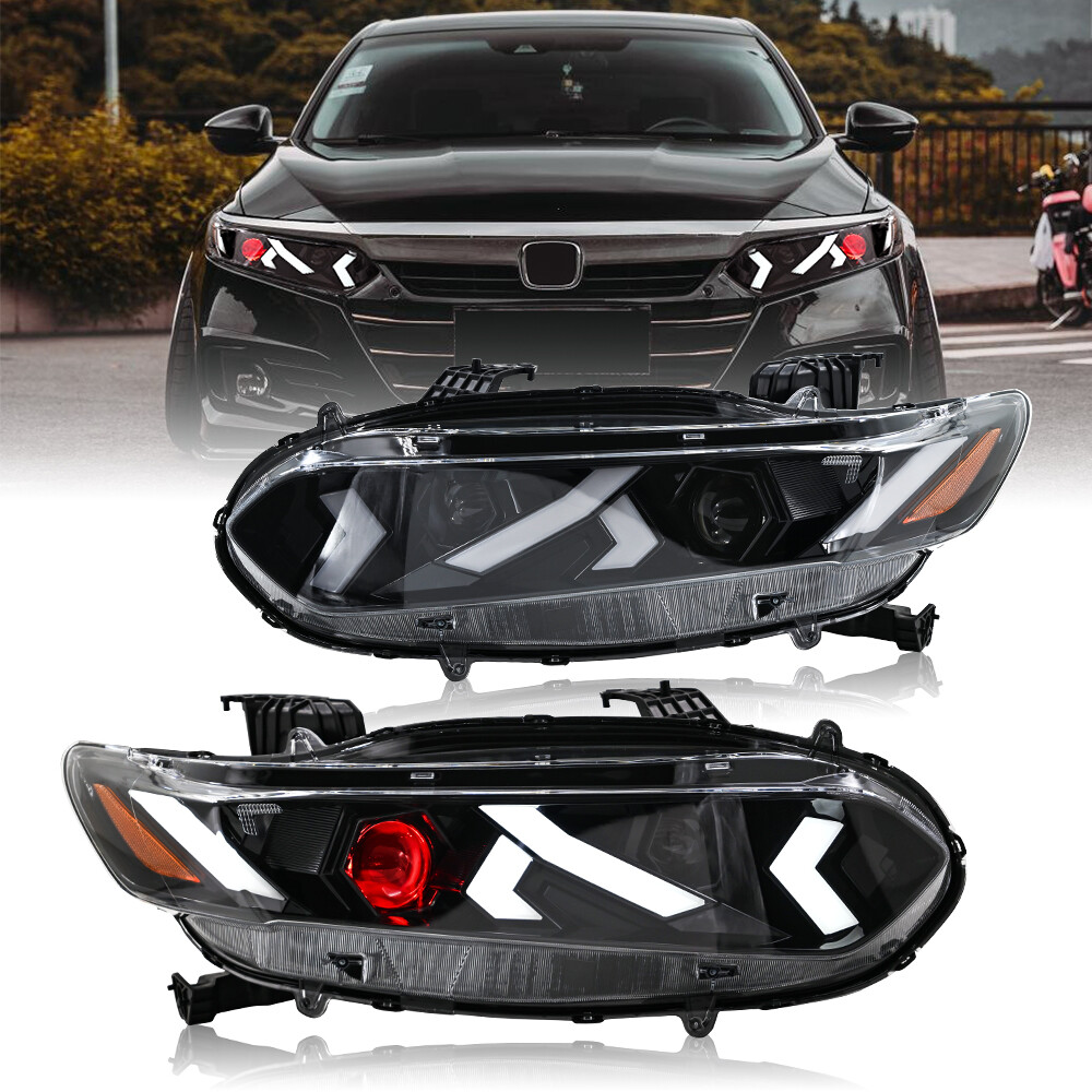Full LED Headlights For Honda Accord 10Th Gen 2018-2022 Lambo