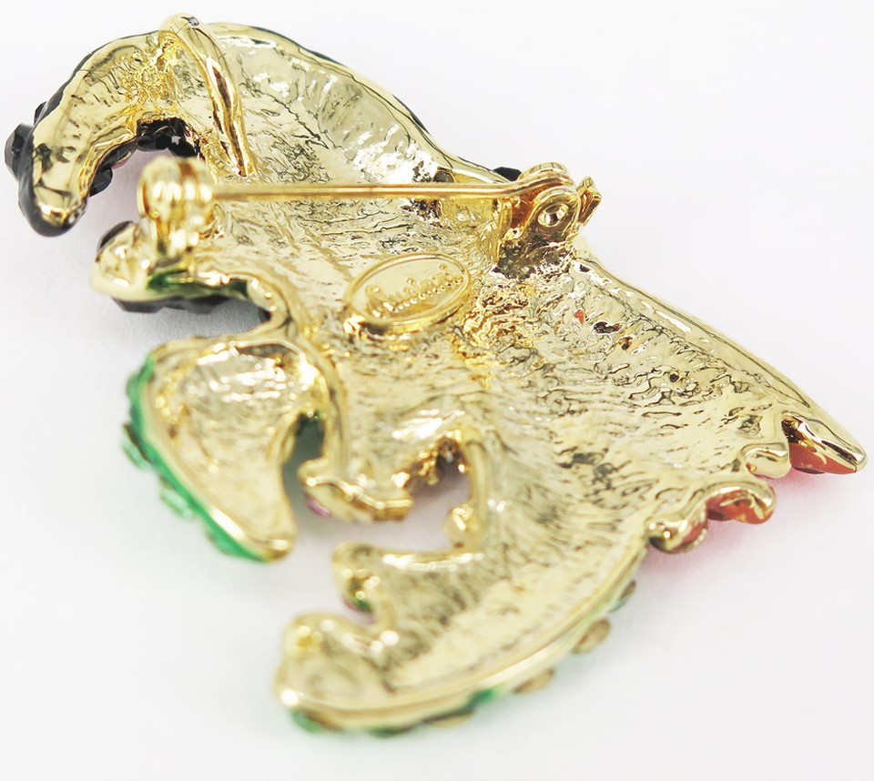 RUCINNI Halloween "Boo!" Brooch - Gold Plated Cute Ghost Pin For Costumes & Accessories - View #2