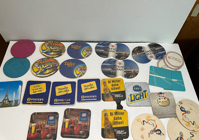 lot 20+ coasters beer turkish tiger beer yeni raki efes 1664 blanc fosters VTG