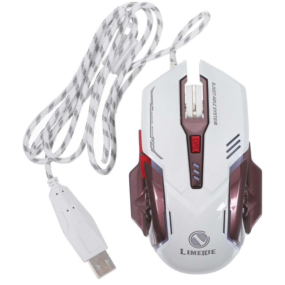 Backlit USB Gaming Mouse with Undetectable Wired Precision Design