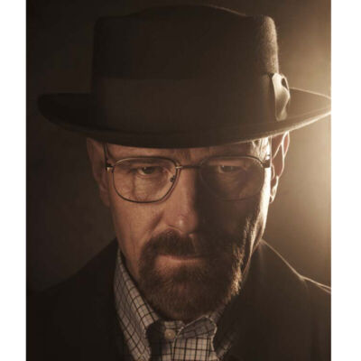 Black Men's BREAKING BAD BB Cosplay Hat Walter White Pork Pie Cap Heisenberg Hat