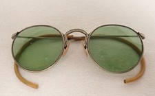 Antique Green Glasses Steampunk Vintage SM
