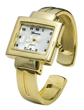 Blekon Collections Quartz Womens 25mm Case Concho Metal Cuff Bangle Watch