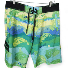 Mojo Gear Fishing Performance Board Shorts Swim Trunk Men Sz 36