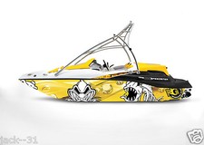 GRAPHIC KIT DECAL BOAT SPORTSTER SEA DOO SPEEDSTER SPORT WRAP SCARY FISH