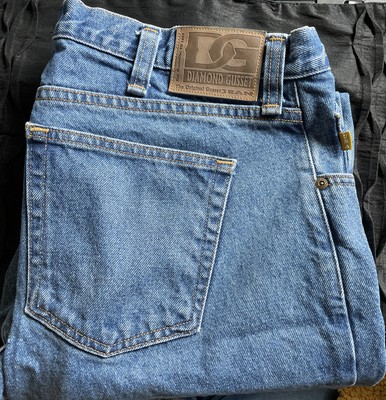 Diamond Gusset Adult Mens Blue Jeans 