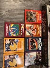 Vintage Atari CX-2600A Console Video Computer System W/ Box And Games