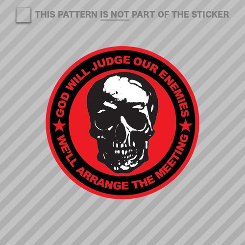Toppa Tattica Ricamata 'God Will Judge Our Enemies Arrange The Meeting' – 7,5 Cm – Morale Patch