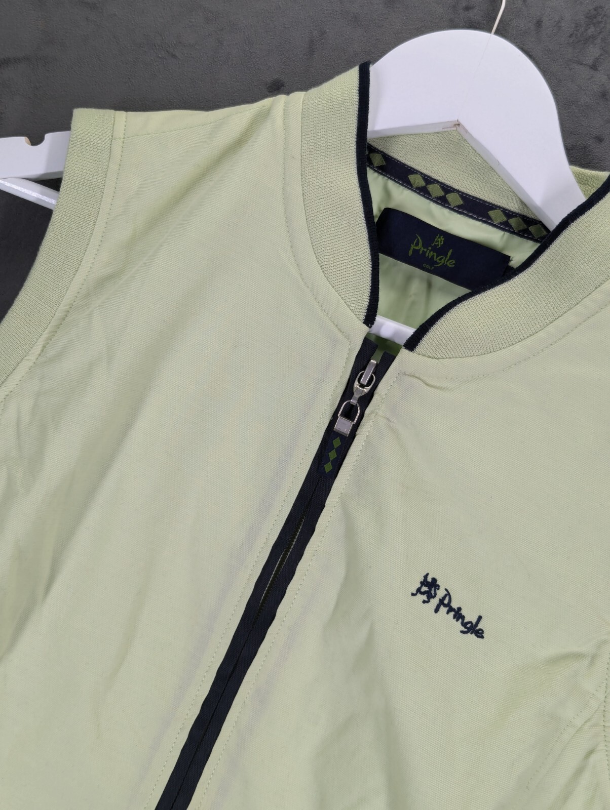 Pringle Women's Golf Gilet Vest Bodywarmer Ss Large Slim Fit Cotton Nylon Lining image 2
