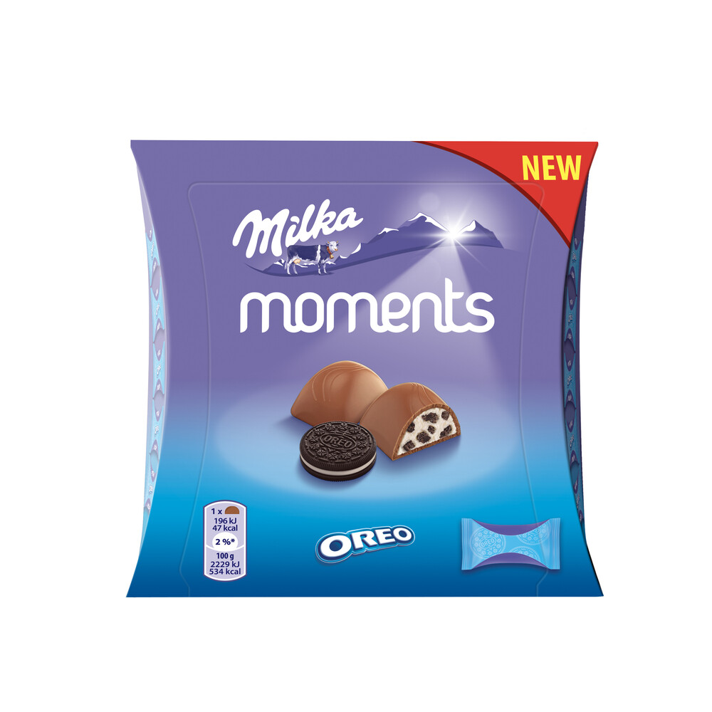 MILKA MOMENTS PRALINES - 96G - BITES SNACKS - CHOCOLATE ALPINE