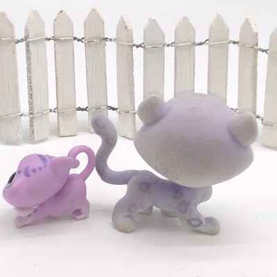 Littlest Pet Shop LPS 1-169 1-170 LIZZIE SNOWSPOTS LEOPARD Momma