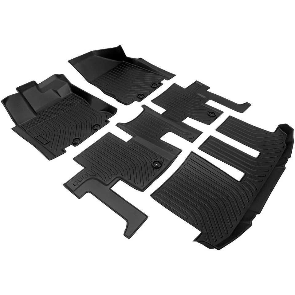 Alfombrillas coche para Nissan Pathfinder 2013-2021 7 asientos 3 filas revestimientos alfombrillas Foto 2 de 4