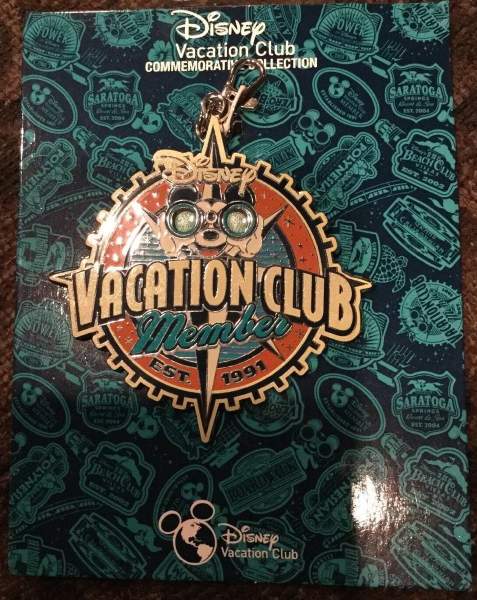 Disney Parks Pin Lanyard Medal Disney Vacation Club Commemorative