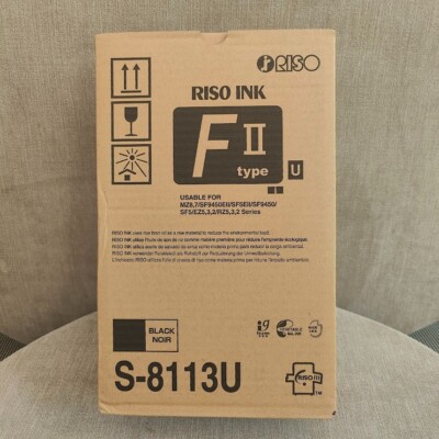 2 pack | Riso FII | Black Ink | S-8113U