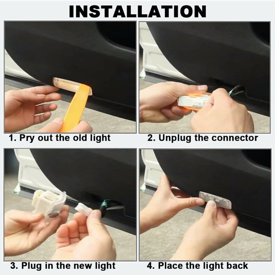 2X Door Light Logo Projector Ghost Shadow Laser For INITI EX G M QX Q Series - Image 4 of 4