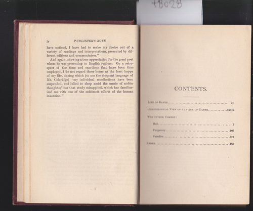 The Divine Comedy by Dante -Henry Francis Cary Translator -A.L. Burt Publis 1800 - Foto 6 di 9
