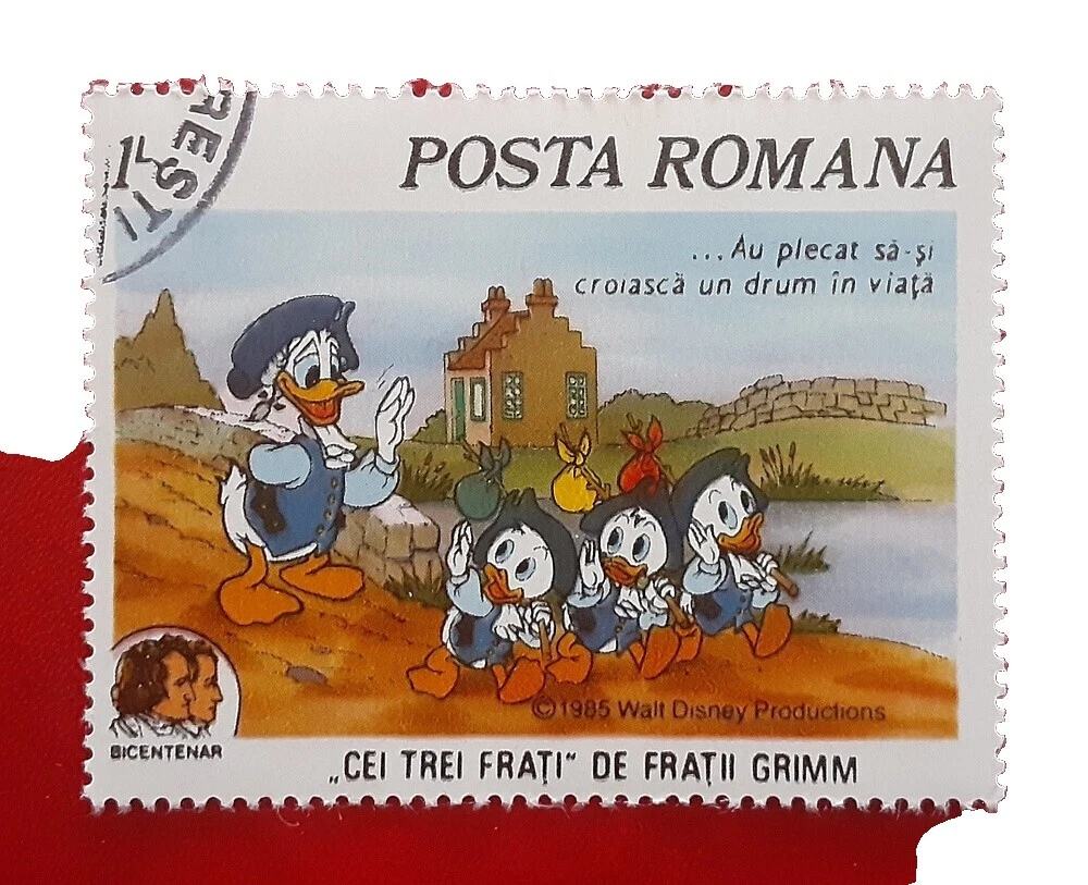 Franqueo de Disney Estampillas Rumanas