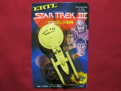 USS Excelsior 1984 Vintage Diecast Ship Star Trek III Search For Spock Ertl 3