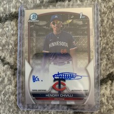 2023 Bowman Chrome #CPA-HC Hendry Chivilli 1st Prospect Auto Twins