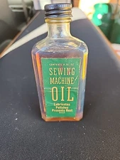 Vintage Sewing Machine Oil - 4 fl. oz. - Embossed 405 on Bottom