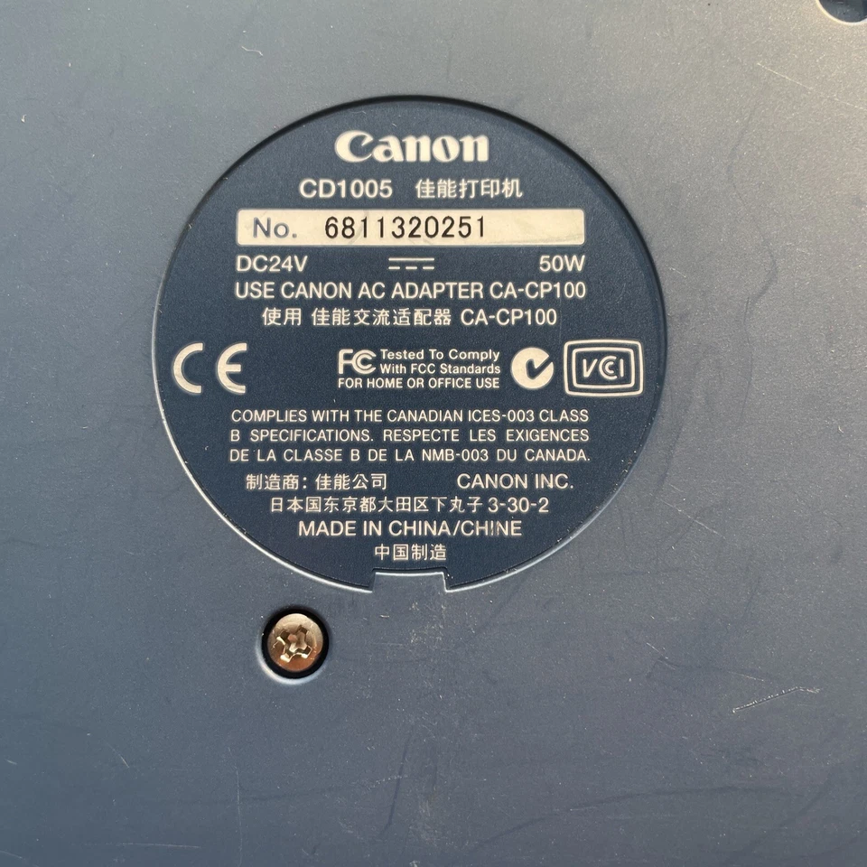 Canon Selphy Series CD1005 Card Photo Printer CP-200 PictBridge Support - Image 4 of 4