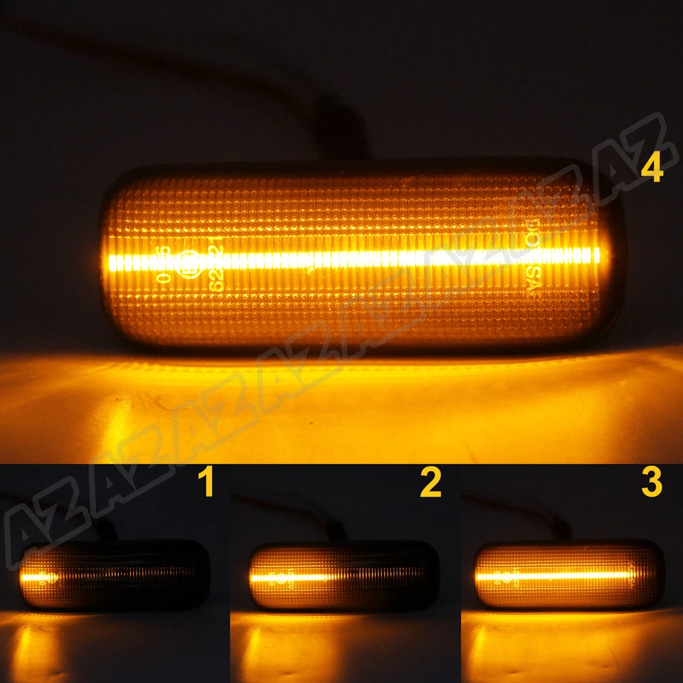 For Mercedes W163 ML320 ML430 99-03 Sequential LED Turn Signal Light Smoke Lens Foto 2 de 4