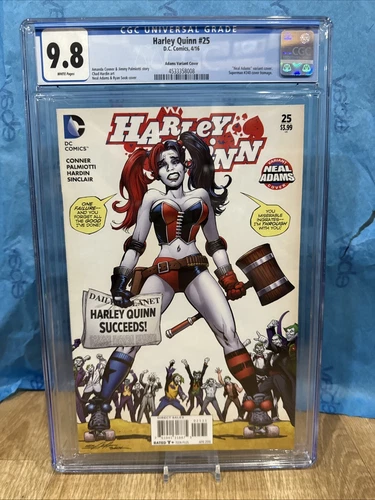 Harley Quinn #25 CGC  9.8 Graded - Neal Adams Variant - Superman #240 Homage