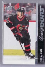 2021/22 OLLE ALSING  DECK YOUNG GUNS ROOKIE CARD # 203 OTTAWA SENATORS