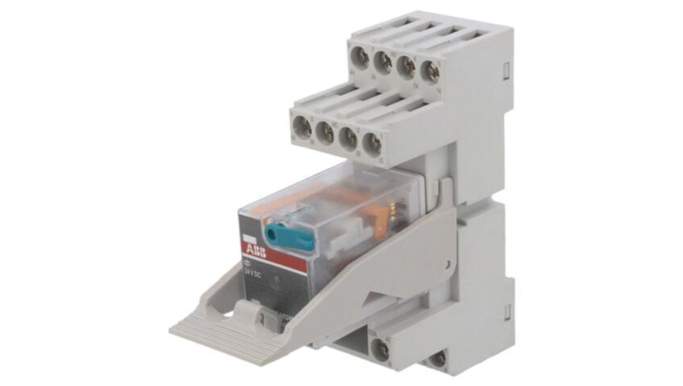CR-M024DC4LDGSS Interface Relay, 4PDT, Coil Voltage: 24VDC, For DIN Rail, /T2UK