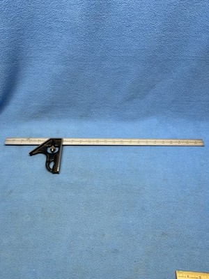 Starrett Hardened Steel Head Combination Square w No.16R Grad 24'' Ruler