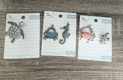 Bead Landing Sea Craft Pendant & Charms Sea Turtle Lot Of 3 New