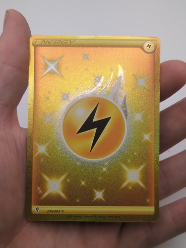 Pokémon TCG Basic Lightning Energy 235/203 Gold Secret Rare Evolving Skies
