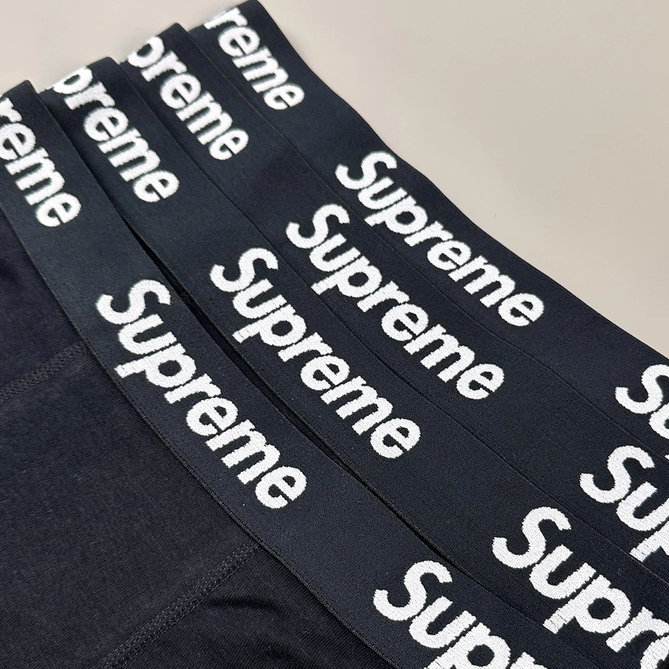 Supreme Boxershorts Herren 4er Pack Boxer Unterhose Schwarz Weiß S-XL Neu OVP - Bild 4 von 4