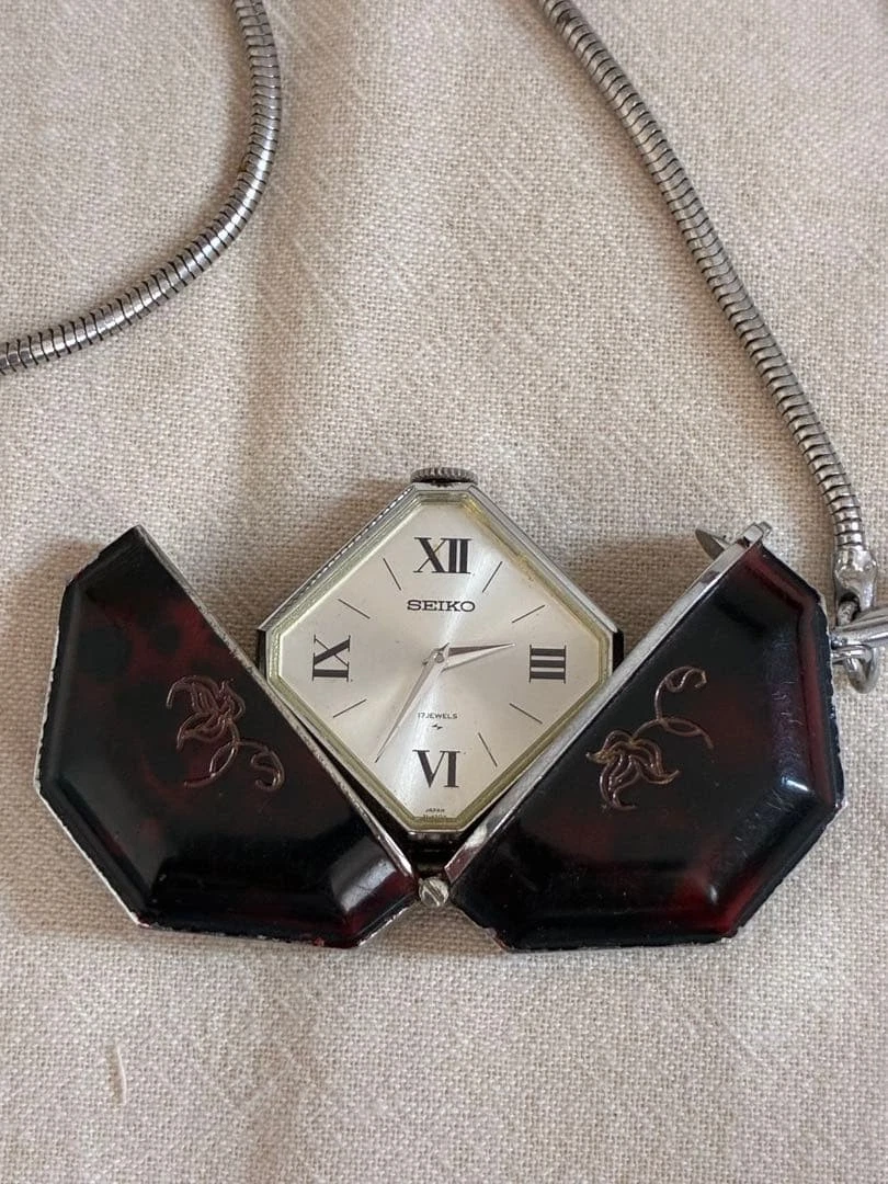 Seiko Pocket Watch Pocket Watches with Vintage 17 Jewels for sale