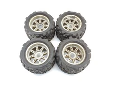 Poor Condition: 4x Proline Big Joe 40 Series Tires on 24mm Hex Wheels RIPPED