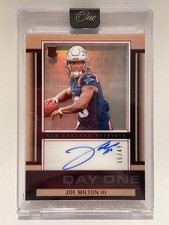 2024 Panini One Joe Milton III Day One Red Rookie Auto /49