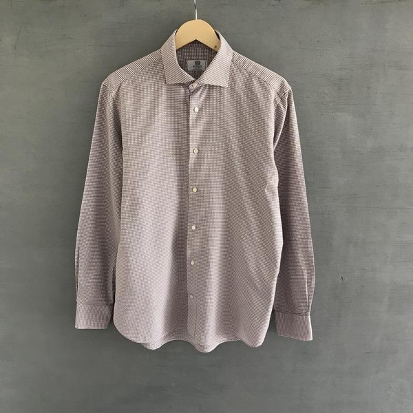 Men Boggi Milano Shirt Multicolor Cotton 40 /L / #1UWF