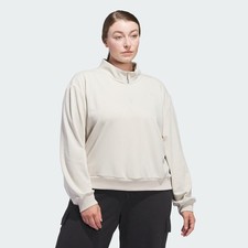 adidas women Essentials Small Logo Quarter-Zi...